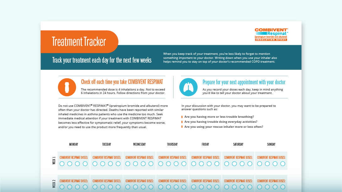 Combivent Respimat treatment tracker